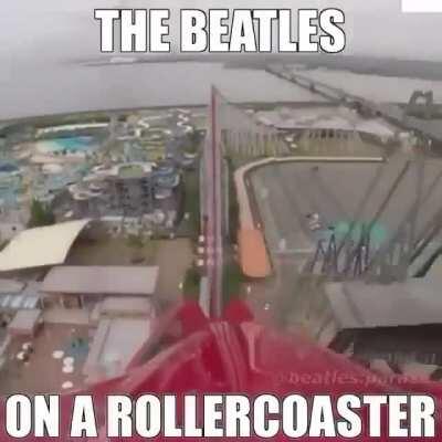 Rigno Star, Jon Lenin, Jorge Harisson, Paul McCarthy on a rollercoaster