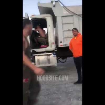 Drunk guy picks a fight and gets what he wanted