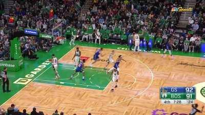 [Highlight] Iguodala saves the Warriors' possession by hitting the three as the shot clock winds down!