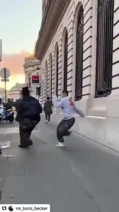 These clowns and their 'surprise dancing' routine.