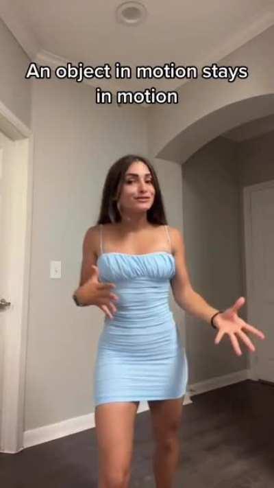 …she says, while going in a circle