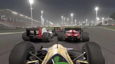 Who knew Mika Häkkinen was such a good Bowler?