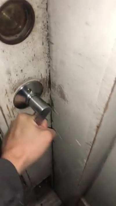 Only way in or out of my apartment building has one of those keypad “smart locks” that is refusing to open