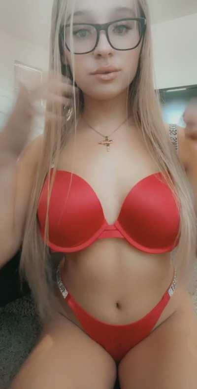 Revealing my perky tits for you