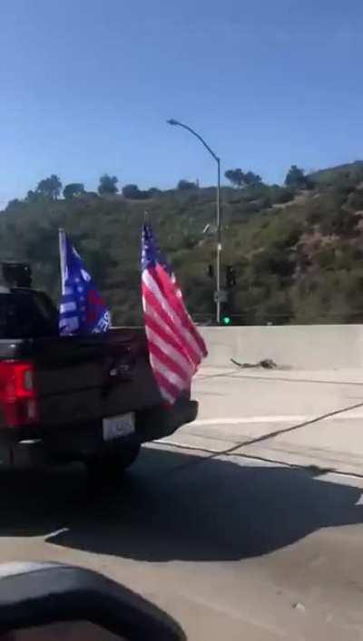 The real 405 that some dramatic victim had a mental break down while filmed herself