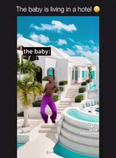 that baby is living tha life