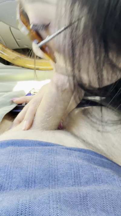 Can I suck your cock in the car?