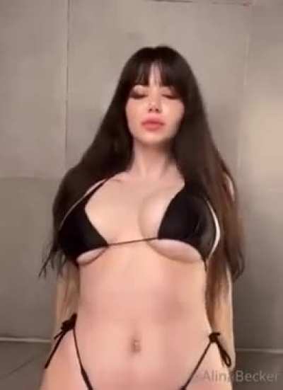 Alina Becker wet bouning tits