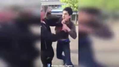 Pick on the skinny kid and get what's coming to you.