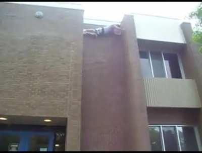 HMFT after trying to climb a wall.