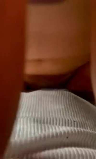 Busty beauty glides on