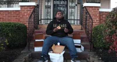 Indianapolis rapper was very excited when his favorite bakery opened back up....so he made a music video.