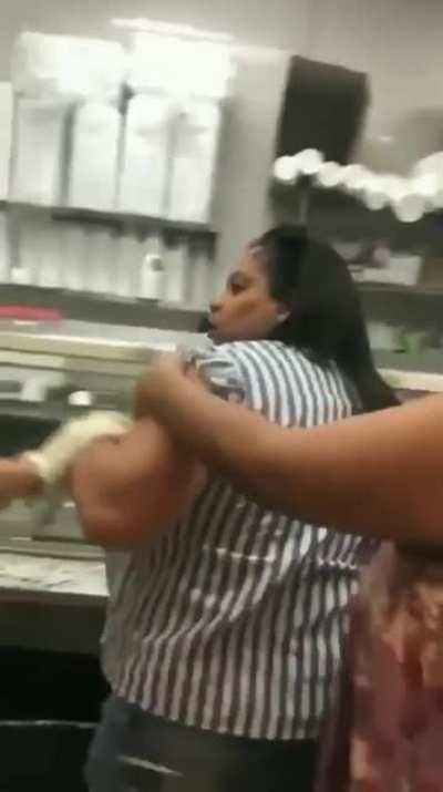 Disruptive Bitch Needs A Lesson In Proper Social Etiquette...