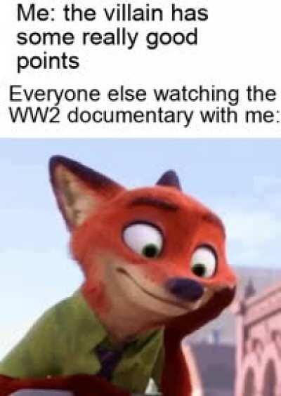 Because liking the protagonist is too mainstream