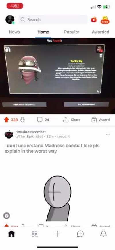 That grunt lost the life for no reason