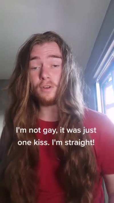 I'm not gay, it was just one kiss