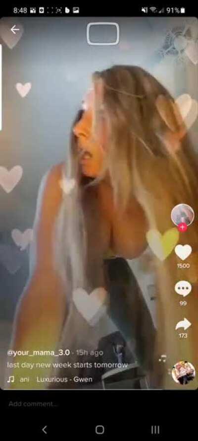 It just kinda pops out