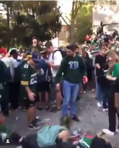 WCGW standing on top of a table when there is a psychopath nearby