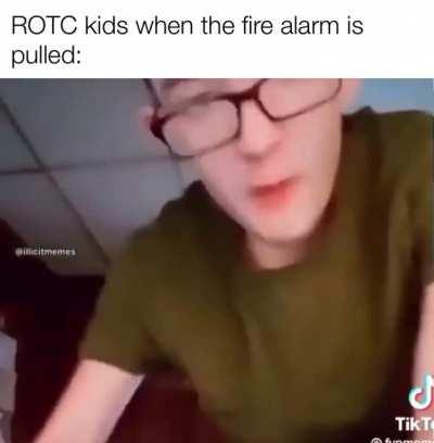 We are in the blind!