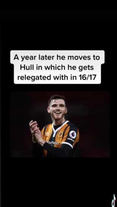 Andy Robertson's incredible success story as a short clip