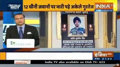 Amar Jawan Sri Surtjej Singh's eulogy report, he went down fighting and took some down too. Jai Jawan.