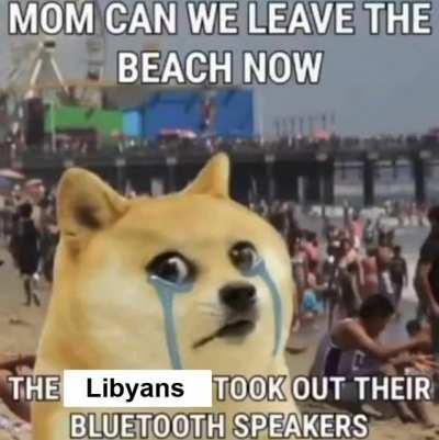The Libyans brought out the speakers