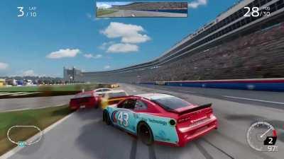 That time I spun out when playing NASCAR