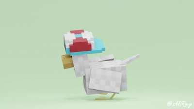 I animated a Dancing Minecraft Duck