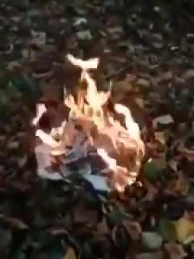 This dude burning Trump ballots!