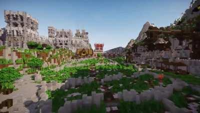 I was building a Minecraft city for 2,5 years in secret and this is how it turned out...