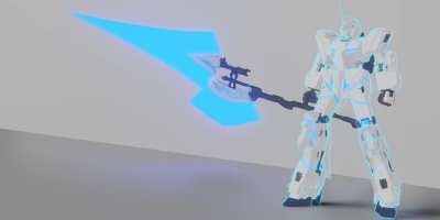 Updated // Unicorn Gundam NTD transformation (Blender)