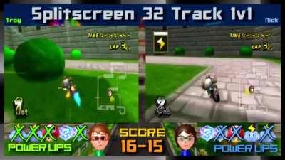 Last lap of a 32 round 1v1 (16-15)