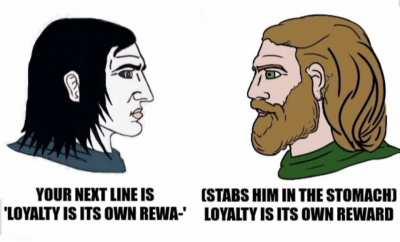 Curze might have precognition, but Lion had the better one liner