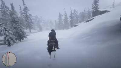 During the Colter chapter, if you attempt to leave camp, your horse will keel over and die