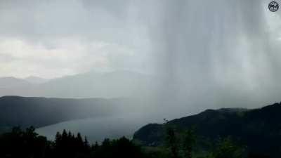 Massive microburst in Austria