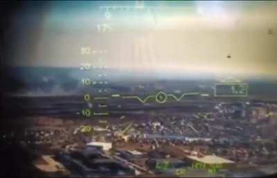 A Russian KA-52 being shot down and the pilots ejecting over Hostomel airport, 24.02.2022.