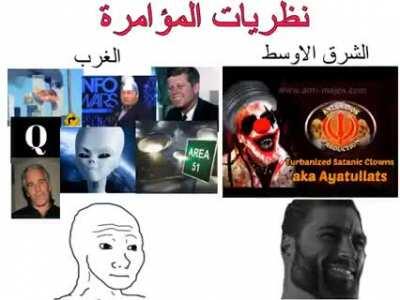 Middle Eastern vs Western conspiracy theories.