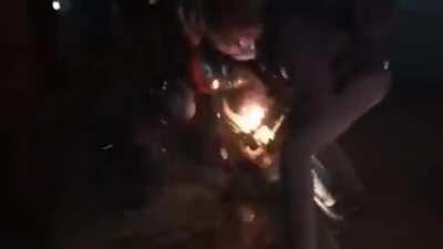 Antifa accidentally setting themselves on fire after throwing molotovs at police.