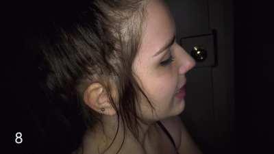 Semen demon milking cocks at the gloryhole