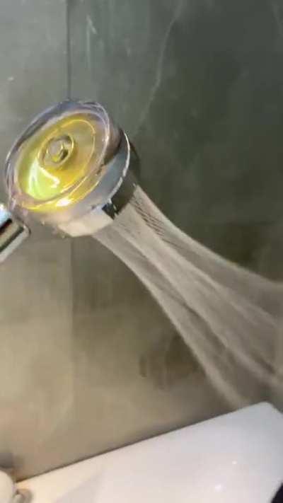 This Propeller Driven Shower Head