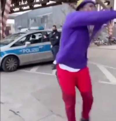 Black man meets policeman in Germany