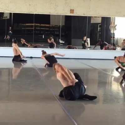A world class dancer shows off her incredibly flexible back (Alyssa Cebulski, Martha Graham Dance)