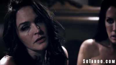 Jealous Son Blackmails Lesbian Step-Moms To Include Him - Regan Foxx, Krissy Lynn