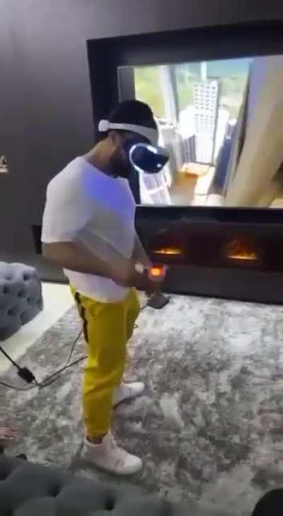 VR noobs in Richies Plank Experience