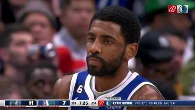 [Highlight] Kyrie makes it look easy with the high arcing jumper over Gobert