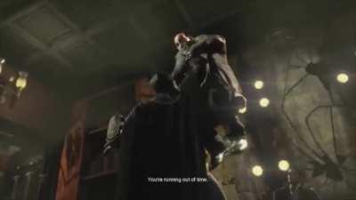 imagine nightwing doing this to oswald in GK, and then oswald calls him PRETTY BOY? that will be FANTASTIC