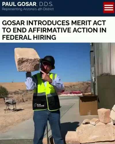 Gosar Grindset (yes this is official and real)