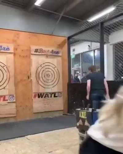 Axe throw gone wrong