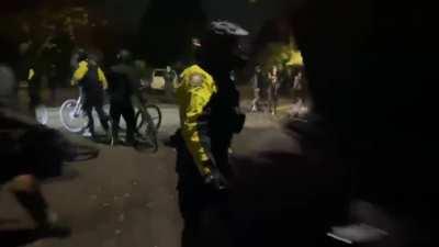 Portland Antifa surround police, attempt to 