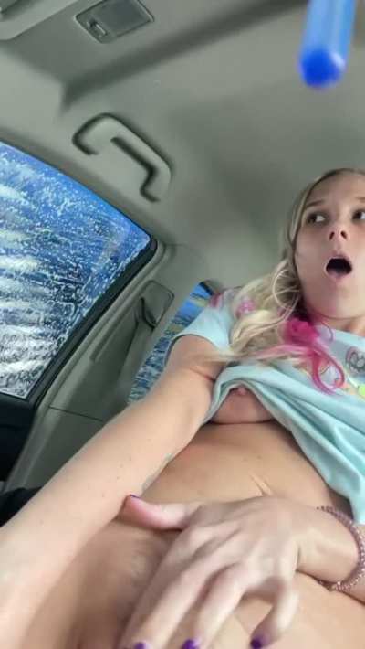 Let’s get the deluxe wash and see who can finish first  :) [GIF] 